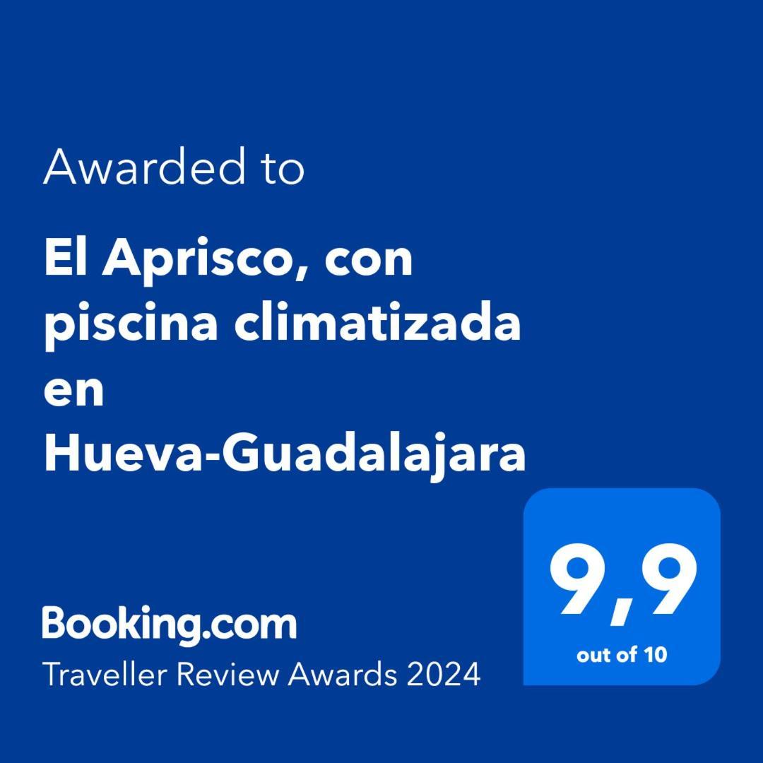 El Aprisco, Con Piscina Climatizada En Hueva-Guadalajara Villa Eksteriør billede
